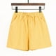 thumbnail image 1 of Pantalones cortos de algodón y lino para mujer, pantalones de verano con forma de A y pierna ancha, pantalones deportivos de talla grande, pantalones casuales holgados de cintura alta, 1 of 6
