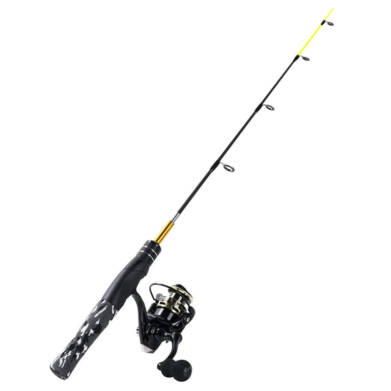 Goture Ultralight Fishing Rod, 2 Piece Jigging Spinning Rod,  Spinning/Casting Rod, Trout Rods,3 Piece Crappie Rod, Ice Fishing Reel &  Rod Combo Medium