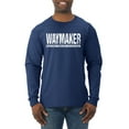 thumbnail image 1 of Wild Bobby Waymaker Inspirational/Christian Men Long Sleeve Shirt, Navy, Small, 1 of 5