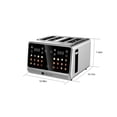 thumbnail image 3 of Culinary Chef, Touchscreen 4 Slice Toaster, Stainless Steel, 3 of 5