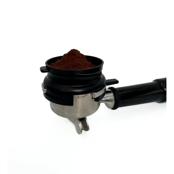 Breville 54mm Portafilter Dosing Funnel, Coffee Grounds Management Tool, Prevents Spills, Works with Barista Express, Black