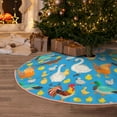 thumbnail image 5 of Haiem Rooster And Chickens Pattern Christmas Tree Skirt Merry Christmas Party Christmas Tree Decoration,New Year Decorations-30", 5 of 6