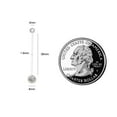 thumbnail image 3 of 10PCS Navel Belly Button Ring Pregnancy Maternity Flexible Clear Long Belly Button Rings Navel Retainer Body Piercing, 3 of 7