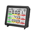 thumbnail image 2 of HILABEE Indoor Air Quality Monitor Air Analyzer Large Screen Multifunctional CO2 Monitor Black, 2 of 9