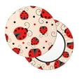 thumbnail image 7 of Uemuo Red Ladybug Pattern Round Bar Stool Seat Covers Washable Stool Cushion Slipcover Elastic Bar Chair Covers-14 inch, 7 of 7