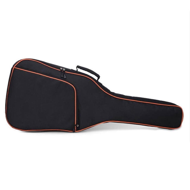 Matsuzay Bolsa gruesa para guitarra, doble correa para el hombro, caja transpirable de tela Oxford para guitarra, bolsa acolchada para guitarra de 10mm, Cables de audio/vídeo No.1