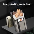 thumbnail image 4 of FYROXIA 2-in-1 Cigarette Case with Integrated Tungsten Lighter - USB Rechargeable Windproof Igniter featuring One-Button Pop-Up Access for 20 Standard Cigarettes, 4 of 7