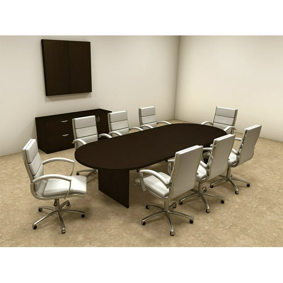 Modern Racetrack 10' Feet Conference Table, #OT-SUL-C12