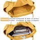 thumbnail image 4 of LHSHID Canvas Shoulder Bag for Women Reusable Grocery Shopping Bag Extra Large Cotton Beach Tote Bag Lightweight Work Handbag, 4 of 7
