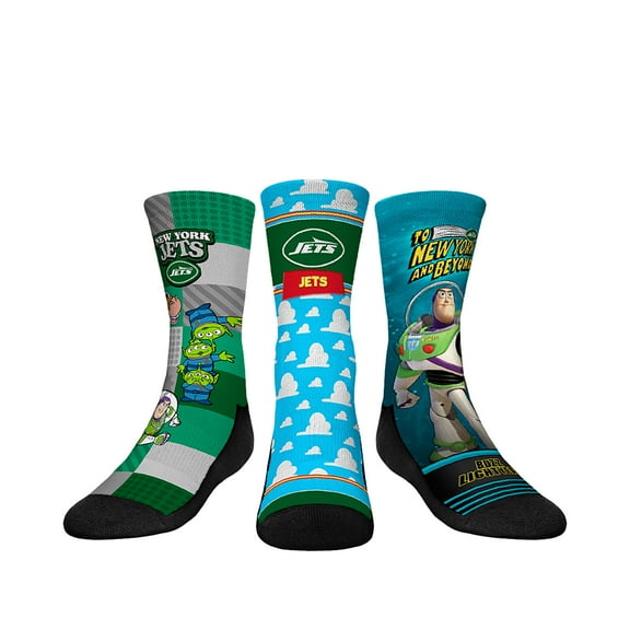 Youth Rock Em Socks New York Jets Toy Story 3-Pack Crew Socks