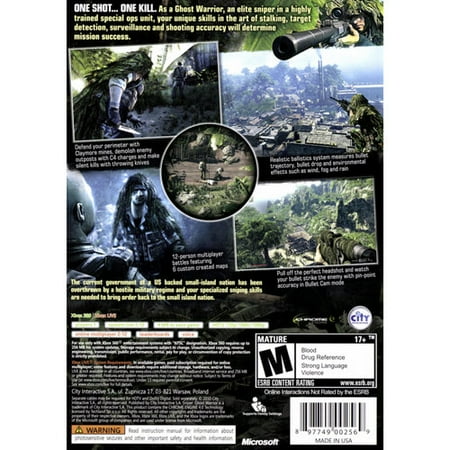 Sniper: Ghost Warrior (Xbox 360) City Interactive, 897749002569