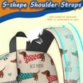 thumbnail image 5 of Dachshund Sweater and Text 17" School Backpacks for Teens,Waterproof Oxford Fabric,S-Shape Padded Straps for School,Travel,Hiking,Camping, 5 of 6