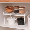 thumbnail image 4 of Cupboard Shelf, Kitchen Shelf, 1 Piece Kitchen Cupboard Storage, Made Of Metal, Raised Railing, Durable, Good Load Capacity, For Kitchen, Cupboard (21, 4 of 5