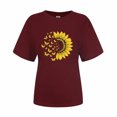 thumbnail image 4 of Womens Summer Tops Casual Linen Womens T Shirts Casual Summer Graphic Tees for Women 2025 Trendy, 4 of 4