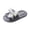 Gray, variant on Willtoo Cute Bow Slippers for Women with Memory Foam Open Toe Fuzzy House Slippers Indoor Outdoor Anti-Skid Soft Walking Shoes