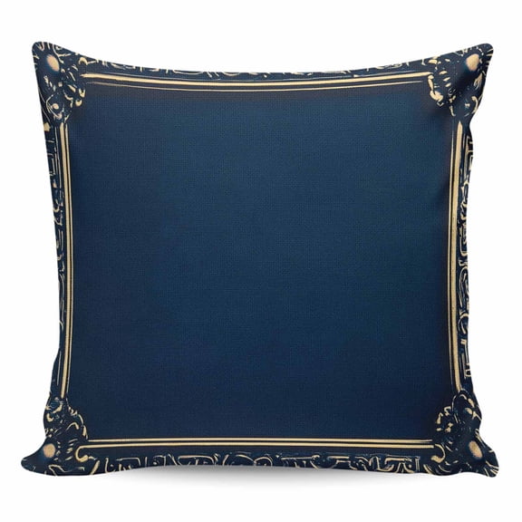 Navy Blue Geometric Pillow Covers 24x24 Inch Decorative Throw Pillow Cover, Farmhouse Geo Vintage Abstract Art Sofa Pillowcases Accent Cushion Case Home Decor Bedroom Living Room