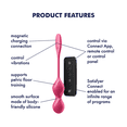 thumbnail image 2 of Satisfyer Love Birds 2 Connect App + Intense Pelvic Floor Training + Vibrating Kegel Balls + Waterproof (IPX7) + Rechargeable Battery + Skin-Friendly Silicone, 2 of 6