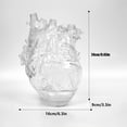 thumbnail image 4 of Florero de corazón transparente florero en forma de corazón simulado decoración creativa, 4 of 14