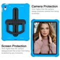 thumbnail image 2 of TECH CIRLE iPad (10th Generation) Case 10.9" 2022 Release - Shockproof Rugged Plastic Sturdy Kickstand Case with Hnadle / Adjustable Shoulder Strap, Blue+Black, 2 of 8