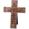 thumbnail image 1 of Lighthouse Christian Products 173160 Cast Stone-Desktop Wall-Rugged Cross, 1 of 1