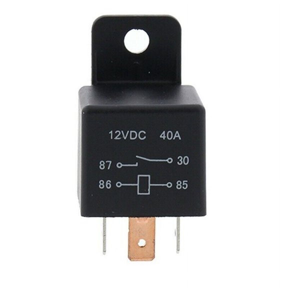 1x 4 Pin Power Relay 12v 40A Universal Fit Replacement Plug In Panel Mounting