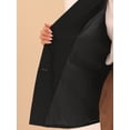 thumbnail image 5 of DARING DIVA Women's Plus Business Suit Blazer Button Work Blazer Jacket 1X Black, 5 of 6