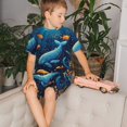 thumbnail image 4 of Fotbe Whimsical Underwater Fantasy Pijama Estampada de 2 Piezas para Niños – Ropa de Dormir de Manga Corta Cómoda para Niños y Niñas, Camiseta y Shorts de Algodón-4X-Large, 4 of 6