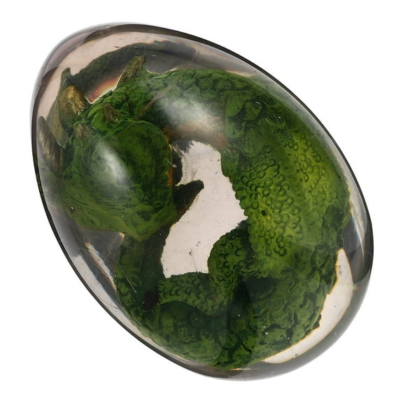 Transparent Dragon Egg Decor Resin Stem Toys Dinosaur Ant Child Green