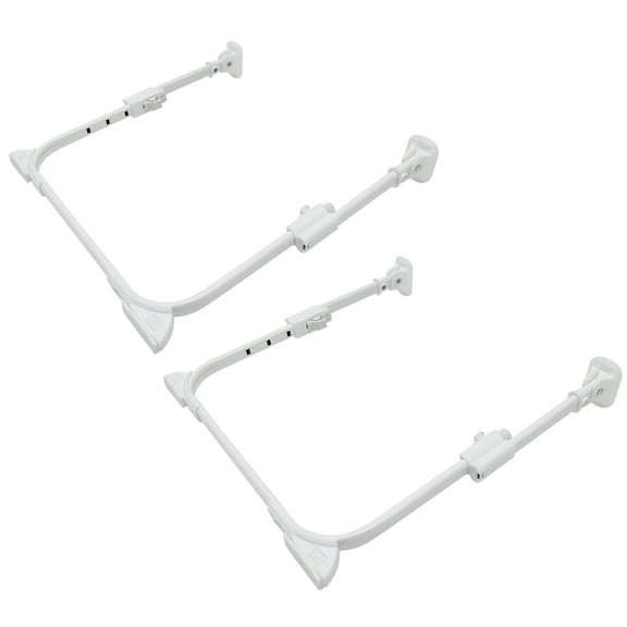 Folding Table Legs Serving Tray Adjustable Trays Home U-shaped Desk Self-locking White