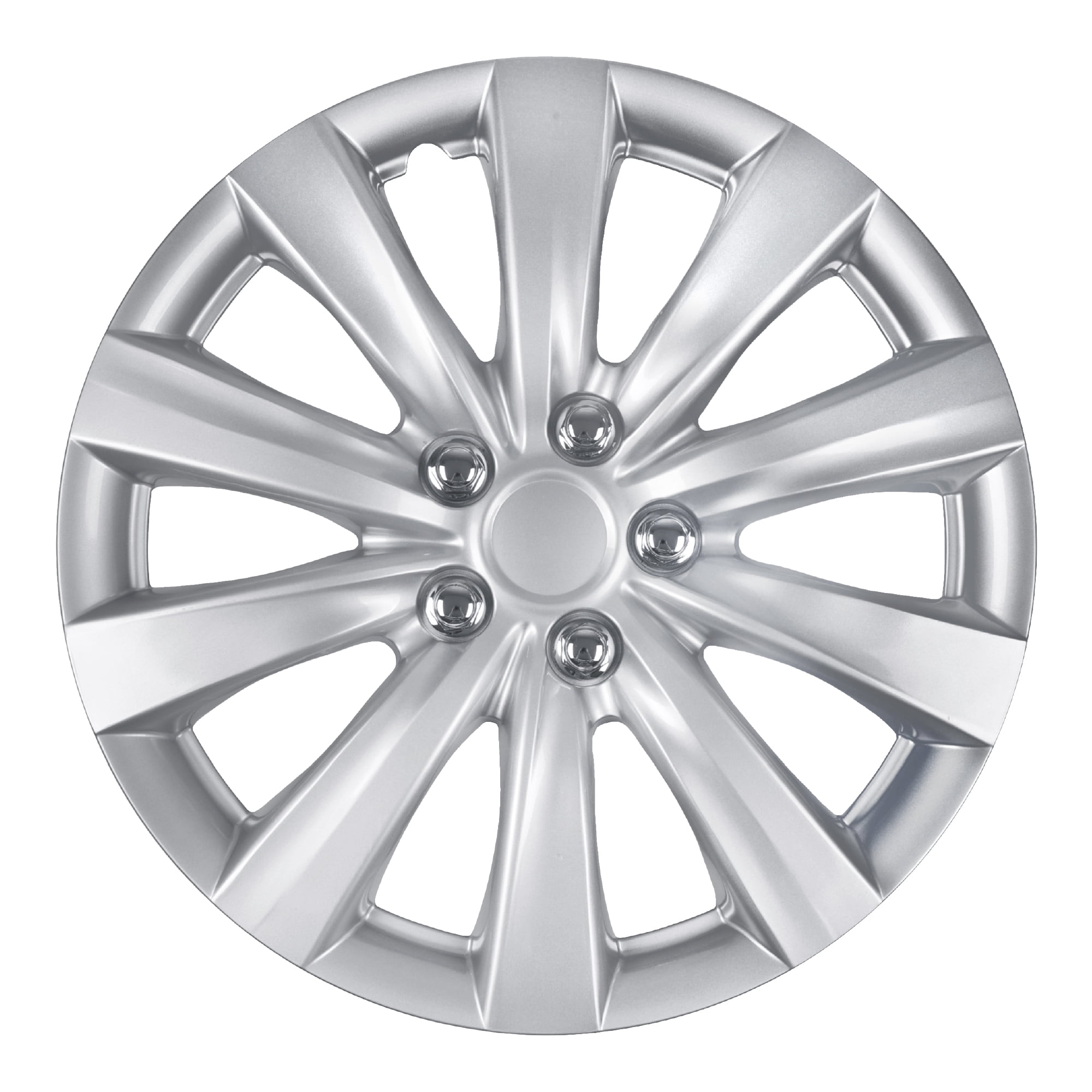 (4-Pack) BDK Premium Hubcaps 16" Wheel Rim Cover Hub Caps OEM Style Replacement Snap On Car Truck SUV - 16 Inch Set