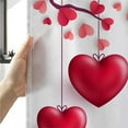 thumbnail image 6 of Cute Valentines Day Gnomes Shower Curtain, Valentine''s Red Pink Heart Tree Love Decor Fabric Shower Curtains Set for Bathroom Decoration with Hooks 72 X 72 Inch Trendy Valentine Hearts Bath Decor, 6 of 6
