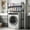 Black, variant on Zehiseta Over Washing Machine Storage Rack 2 Tier Freestanding Organizer with Side Hooks