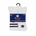 thumbnail image 2 of Champion, Adult Mens, 6-Pack Logo Crew Socks, Sizes 10-13, 2 of 3