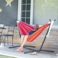 thumbnail image 2 of Vivere Double Cotton Hammock, Comfortable Daybed with Steel Stand, 9 Foot, Mimosa, 2 of 2