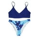 thumbnail image 5 of Gibobby Trajes de Baño Mujer Traje de baño Bandeau Bandeau Set Traje de baño brasileño Ropa de playa Push-Up Bikini Mujeres Trajes de baño Tankinis Set(Azul,M), 5 of 5