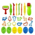 thumbnail image 1 of HUASHENG Bricolage Jouets Colorés pour Enfants 26 Pcs Ensemble d'Outils de Pâte à Modeler Outil Maison Éducation, 1 of 5