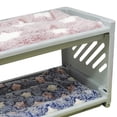 thumbnail image 2 of serony Rabbit Bed House Winter Warm with Cushion Shelter for Chinchilla Rabbit Mice Blue, 2 of 9