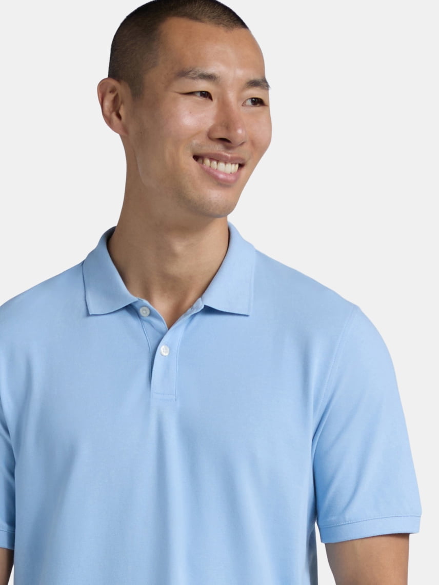 George Men's & Big Men's Active Fit 2-Pack Pique Polo Shirt, Sizes XS-3XL