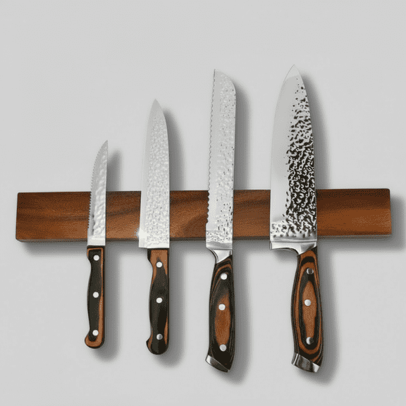 Magnetic Knife Holder, Acacia Hardwood, 16"