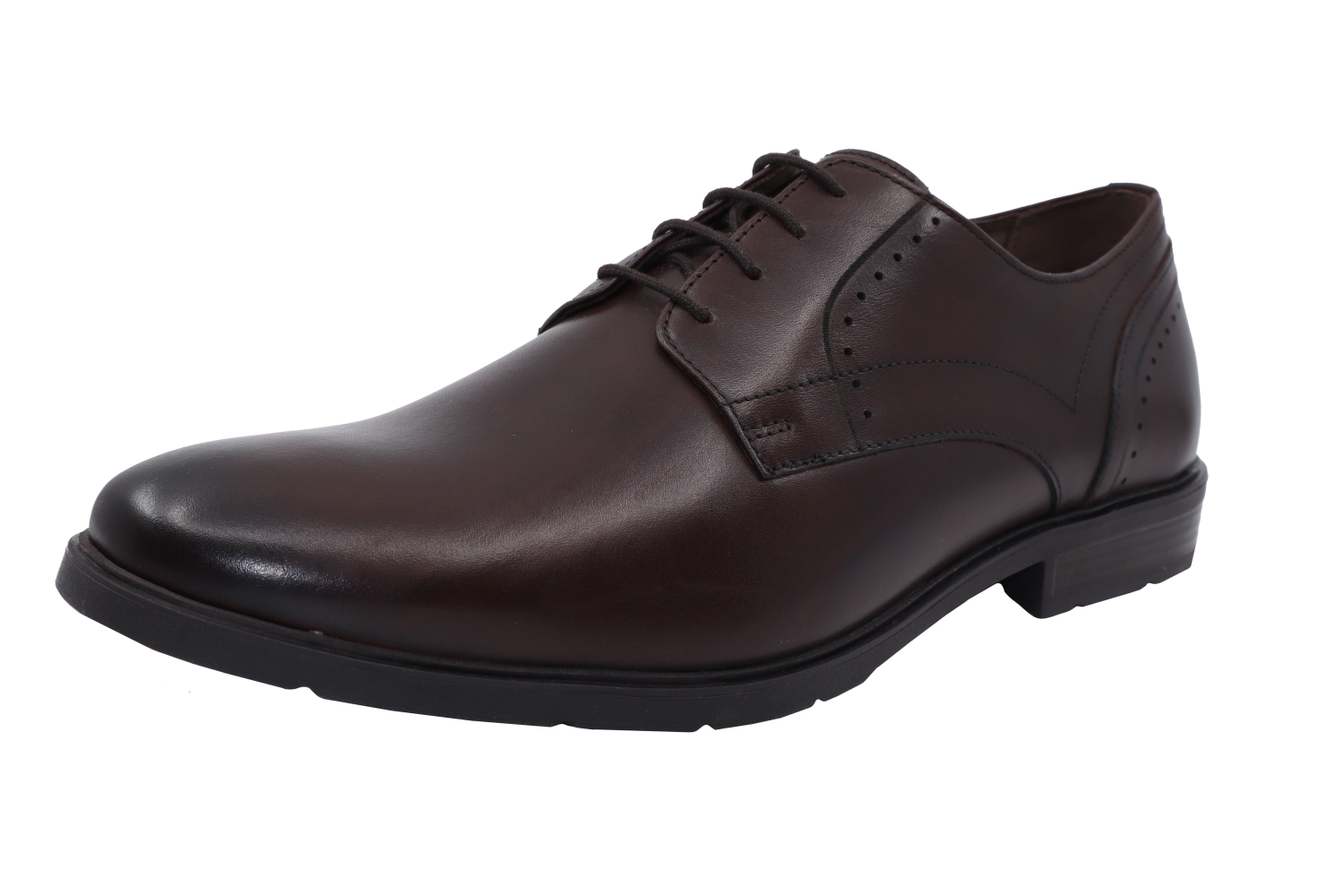 Hush Puppies Men's Advice PT Derby Medium Width, Size 11.5, Dark Brown Leather