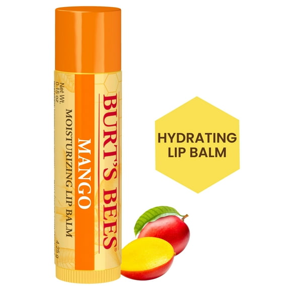 Burt's Bees Mango Lip Balm, 1-Pack, 0.15 oz.