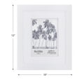 thumbnail image 5 of Gallery Solutions 8"x10" Picture Frame - Double White Mat - Wall or Tabletop Display for 5"x7" Photos, White, 5 of 7