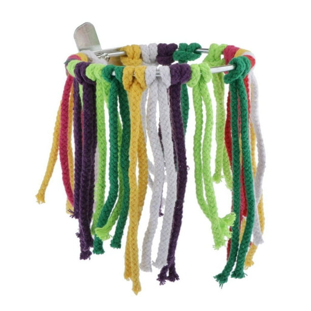 Juguetes colgantes para masticar loros, pájaros, periquitos, guacamayos y cacatúas. Juguete fijo
