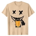 thumbnail image 4 of T Shirts for Men 2026 Summer Casual Short Sleeve Crewneck Ghost Face Drinking Graphic Tees Lover Tshirt, 4 of 4