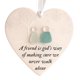 thumbnail image 1 of Heart Glass Sea Friendship Decor, Friendship Heart Ornament, Christmas Tree Hanging Keepsake, for Home Office, High-Quality Sea Glass, Unique Gift, for Bedroom, 1 of 8