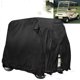 thumbnail image 2 of Funda para carrito de golf para exteriores compatible con EZ GO, Club Car, Yamaha, Movaland Funda para carrito personalizada con material + revestimiento adicional impermeable de PVC a prueba de polvo (275x122x168cm) Negro Kuyhfg Sin marca, 2 of 5