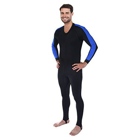 Ivation Men's Full Body Wetsuit Sport Skin for Running, Exercising, Diving, Snorkeling, Swimming & Water (Best Wetsuits For Open Water Swimming)