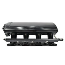 Fi Tech FIT70064 EFI Black Anodized Short Multi-Port Intake Manifold with Rails