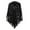Black, variant on Women Loose Fringes Open Cape Poncho Scarf With Punch Pattern Graceful Shawl Dress Shawl Wrap Brown,One Size