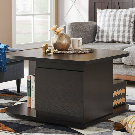Furniture of America Derrick Multi-Storage Coffee Table, Cappuccino